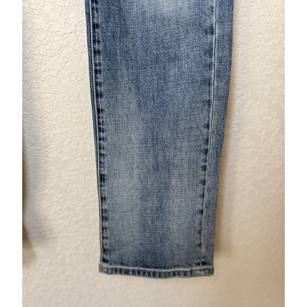 John Varvatos Mens Bowery Jeans Slim Straight 34 Stretch Denim Washed Blue USA - Picture 9 of 15